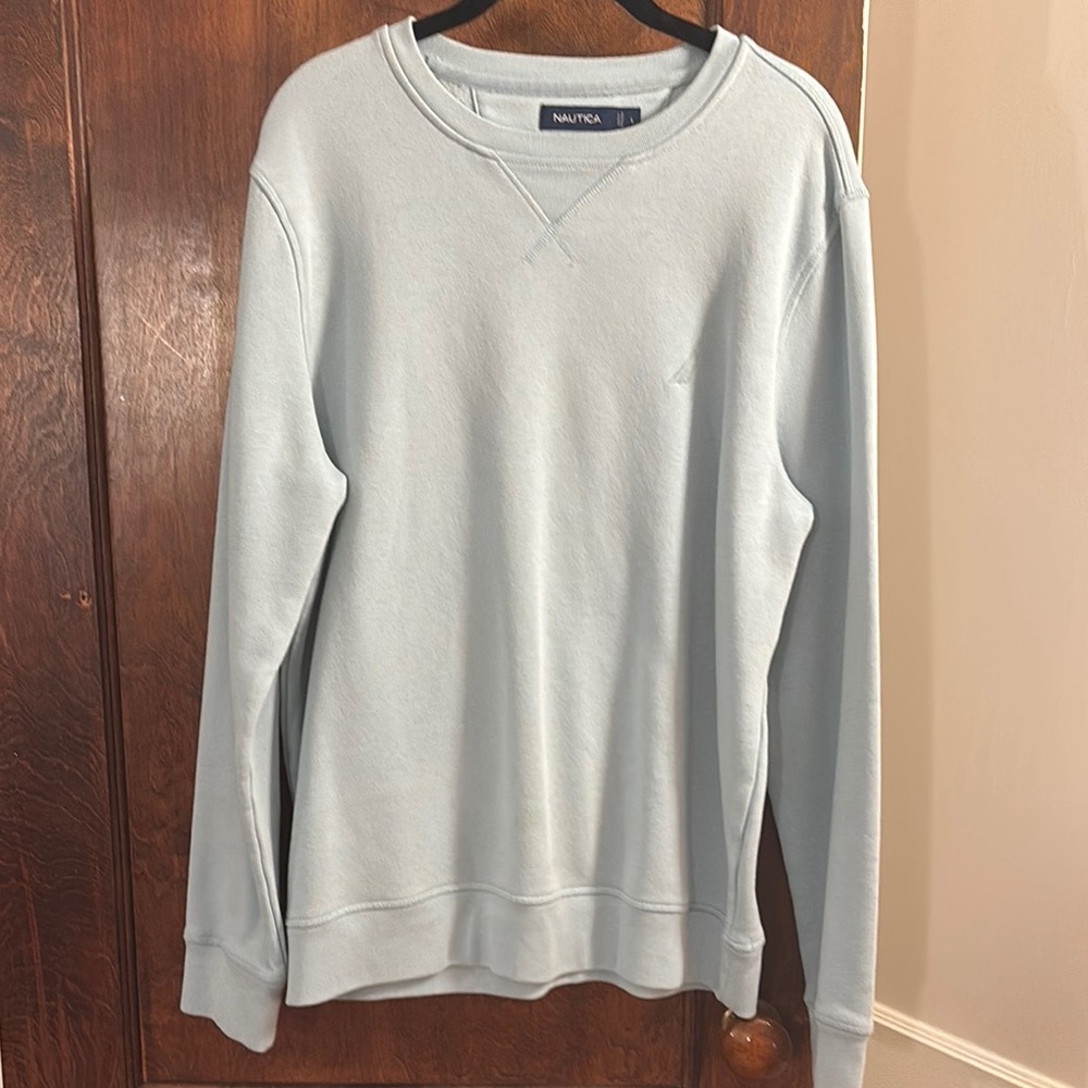 Nautica Men's Light Blue Sweater